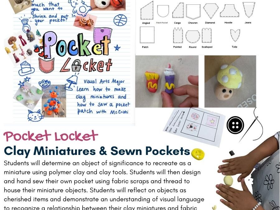 Cristii Rodriguez – Pocket Locket: Clay Miniatures Housed In Sewn Pockets